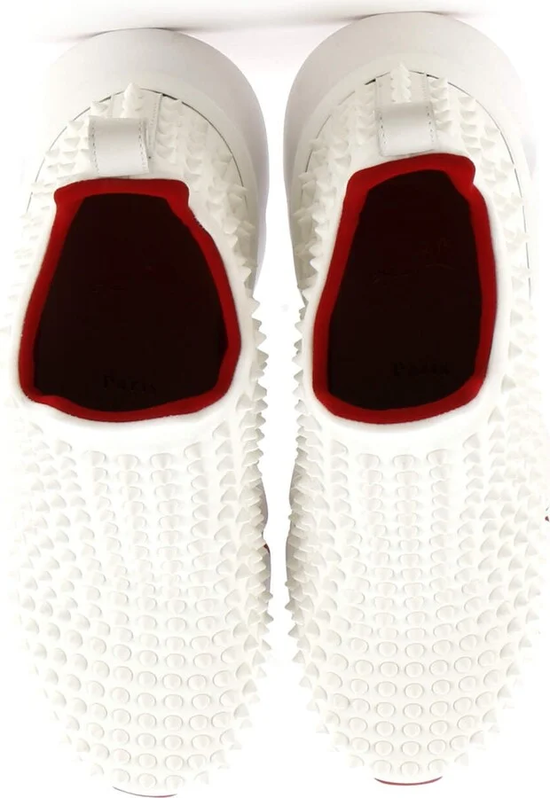 Christian Louboutin Men's Spike Sock Sneakers Spiked Neoprene - Image 2