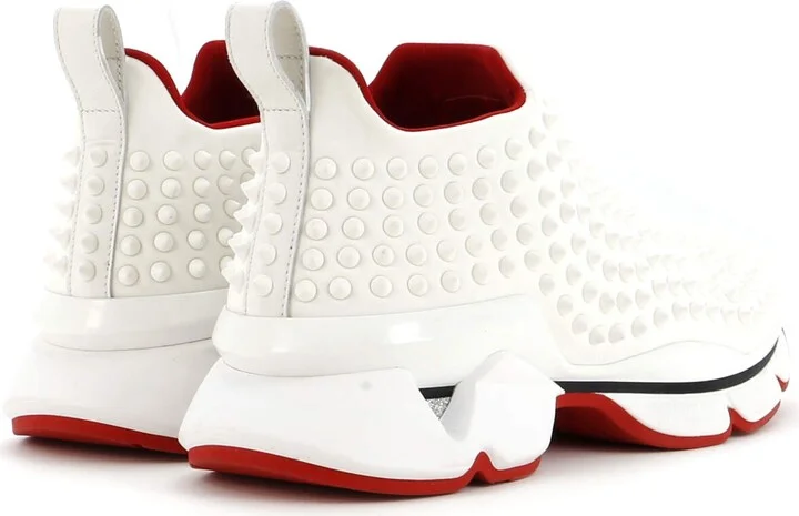 Christian Louboutin Men's Spike Sock Sneakers Spiked Neoprene - Image 3