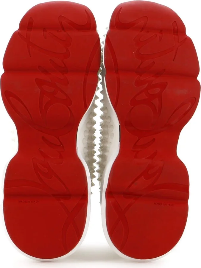 Christian Louboutin Men's Spike Sock Sneakers Spiked Neoprene - Image 4
