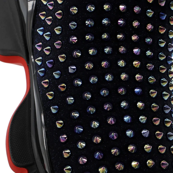 Christian Louboutin Men's Spike Sock Sneakers Spiked Neoprene - Image 5