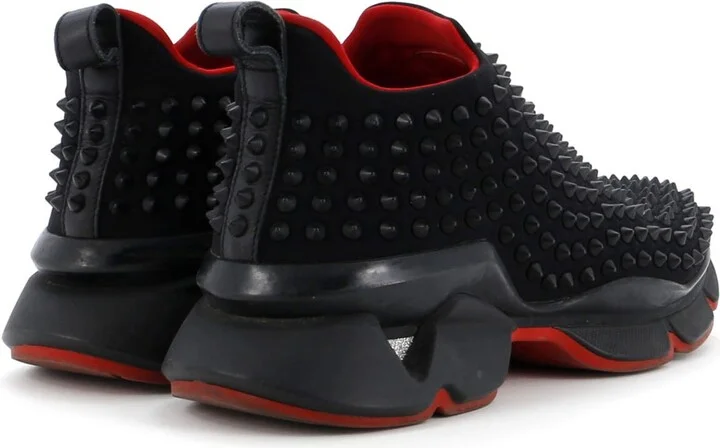 Christian Louboutin Men's Spike Sock Sneakers Spiked Neoprene - Image 3