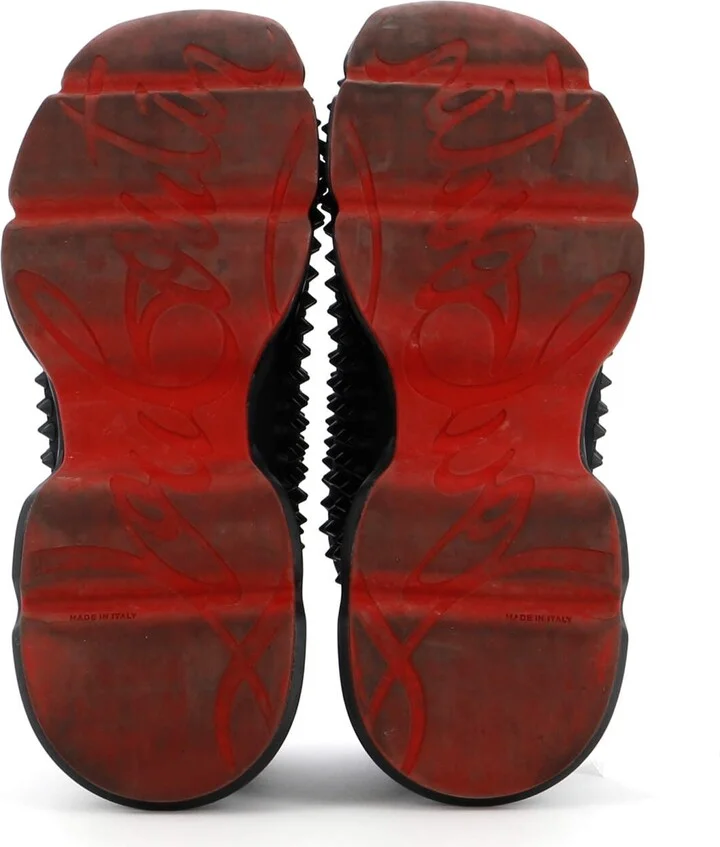 Christian Louboutin Men's Spike Sock Sneakers Spiked Neoprene - Image 4