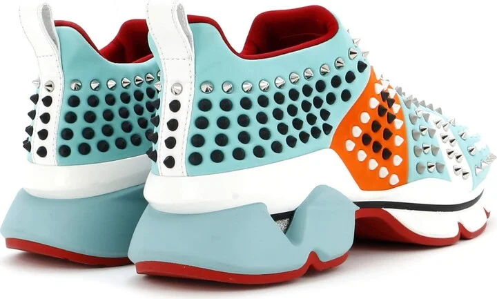 Christian Louboutin Men's Spike Sock Sneakers Spiked Neoprene - Image 3