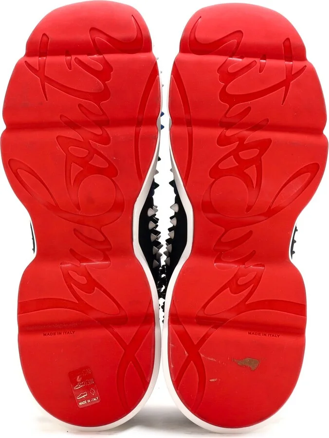 Christian Louboutin Men's Spike Sock Sneakers Spiked Neoprene - Image 4