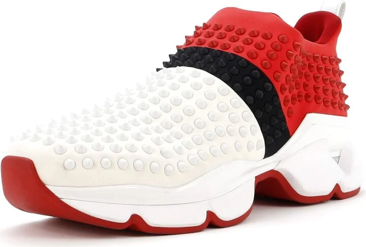 Christian Louboutin Men's Spike Sock Sneakers Spiked Neoprene
