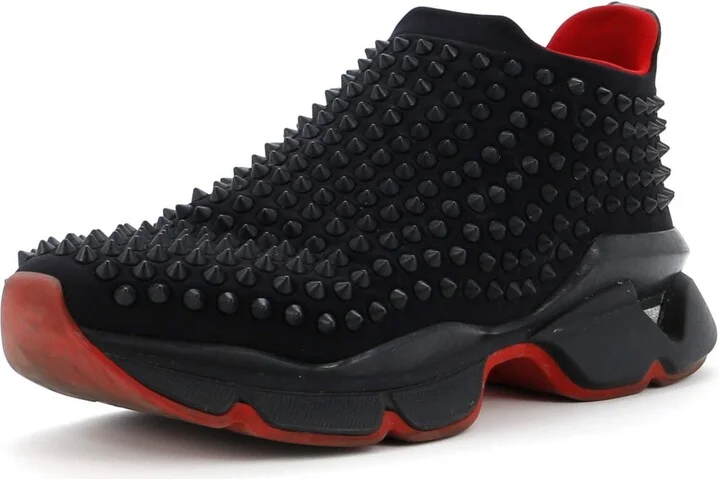 Christian Louboutin Men's Spike Sock Sneakers Spiked Neoprene