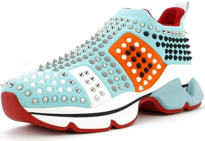 Christian Louboutin Men's Spike Sock Sneakers Spiked Neoprene