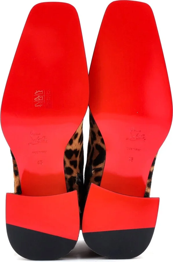 Christian Louboutin Men's Tounoir Ankle Boots Printed Calf Hair - Image 4