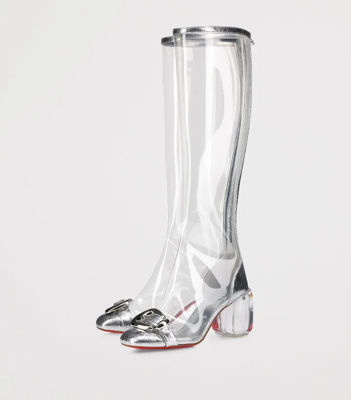 Christian Louboutin Minny Bubble Knee-High Boots 70 - Image 3