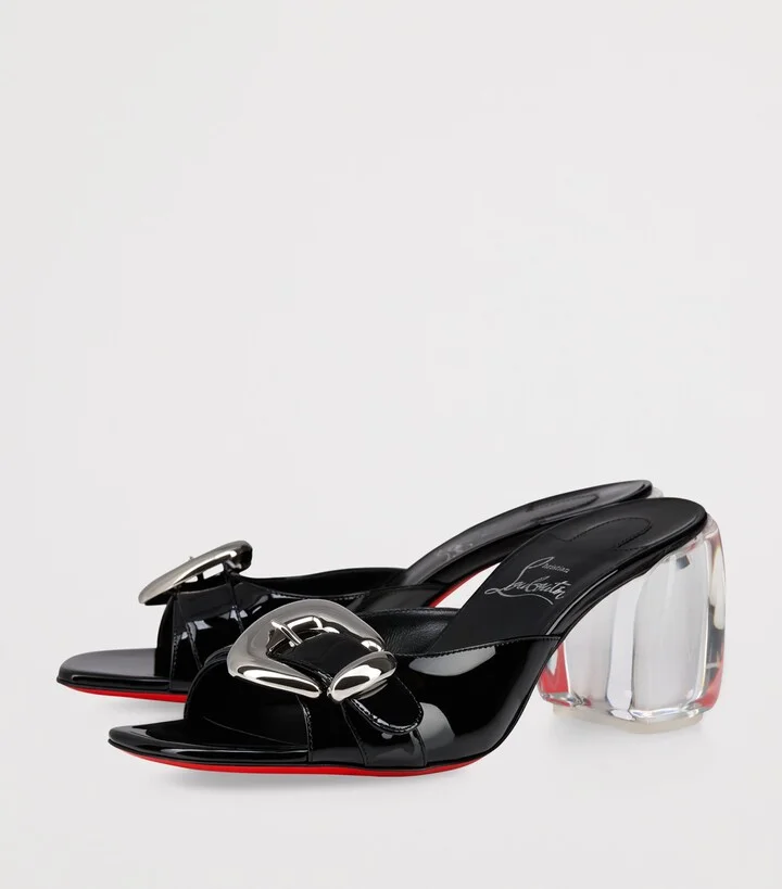 Christian Louboutin Minny Leather Heeled Mules 70 - Image 5