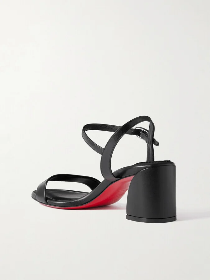 Christian Louboutin - Miss Jane 55 Leather Sandals - Black - Image 3