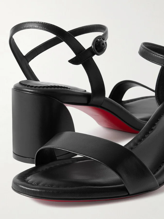 Christian Louboutin - Miss Jane 55 Leather Sandals - Black - Image 4