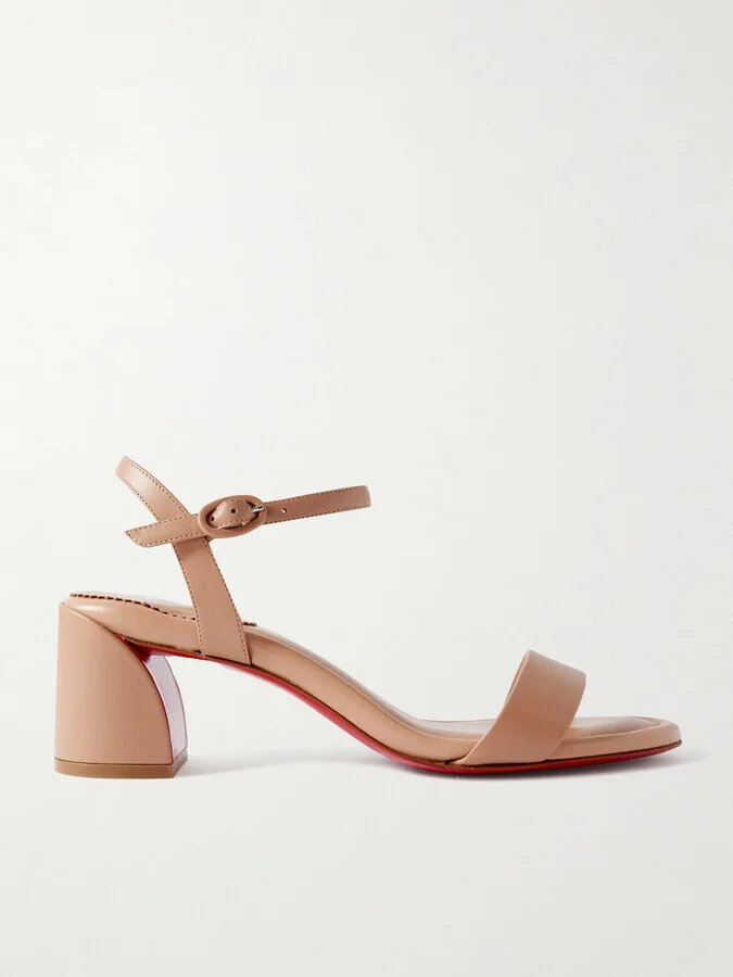 Christian Louboutin - Miss Jane 55 Leather Sandals - Neutrals