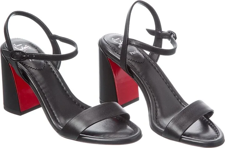 Christian Louboutin Miss Jane 85 Leather Sandal (Authentic Pre-Loved)