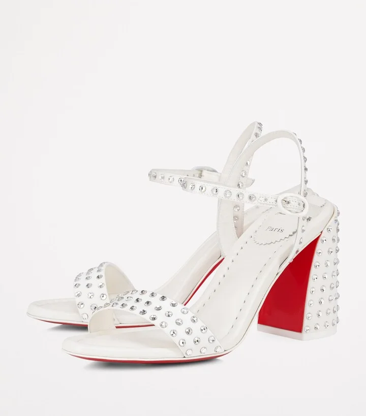Christian Louboutin Miss Jane Embellished Sandals 85 - Image 2