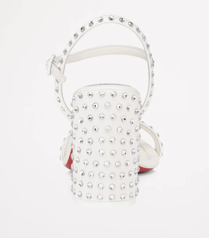 Christian Louboutin Miss Jane Embellished Sandals 85 - Image 4