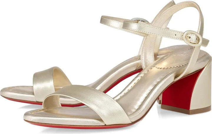 Christian Louboutin Miss Jane Leather Sandals 55 - Image 3
