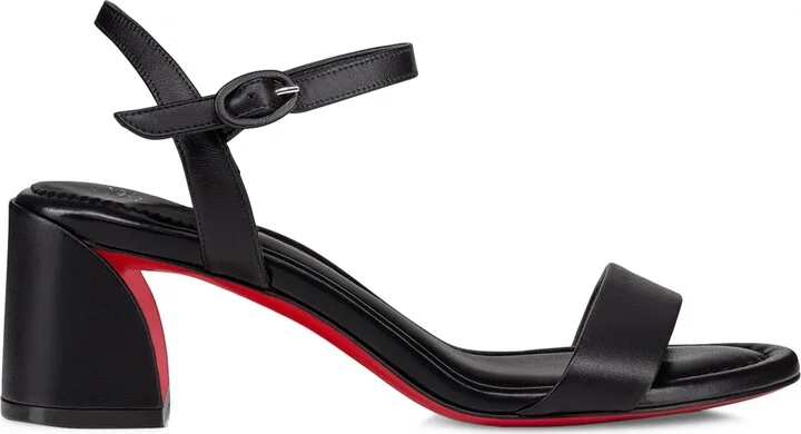 Christian Louboutin Miss Jane Nappa Leather Heeled Sandals 55