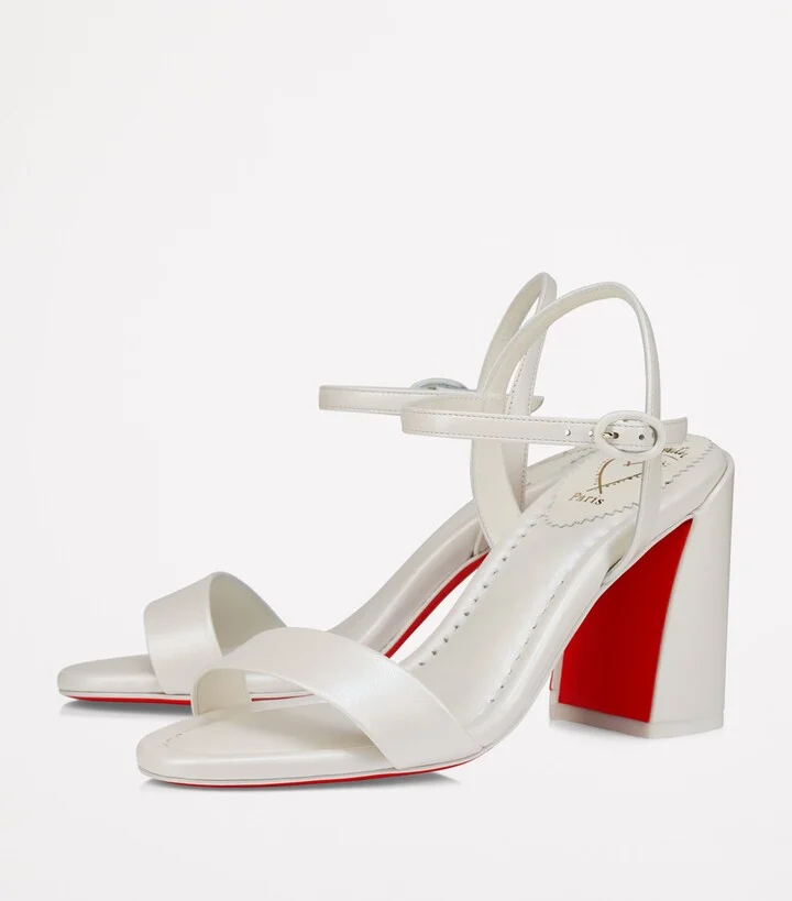 Christian Louboutin Miss Jane Nappa Leather Heeled Sandals 85 - Image 2