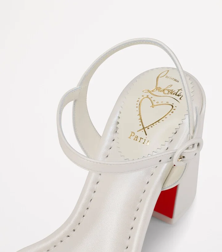 Christian Louboutin Miss Jane Nappa Leather Heeled Sandals 85 - Image 5