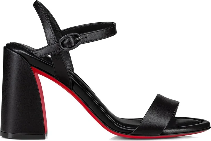 Christian Louboutin Miss Jane Nappa Leather Heeled Sandals 85