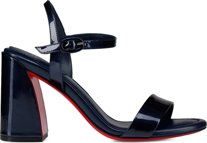 Christian Louboutin Miss Jane Patent Leather Heeled Sandals 85