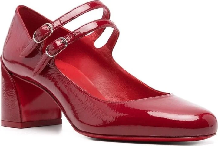 Christian Louboutin Miss Jane Patent Leather High Heel Shoes - Image 3