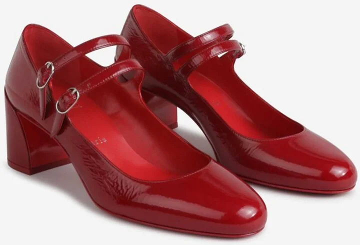 Christian Louboutin Miss Jane Patent Leather High Heel Shoes - Image 2