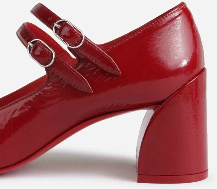 Christian Louboutin Miss Jane Patent Leather High Heel Shoes - Image 4