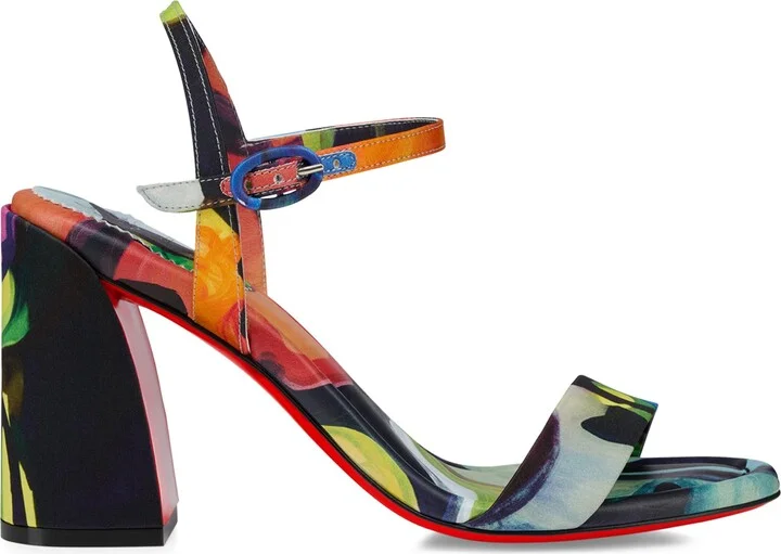 Christian Louboutin Miss Jane Silk Satin Sandals 85