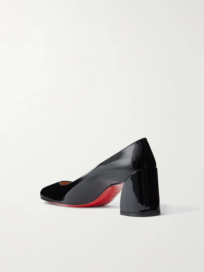 Christian Louboutin - Miss Sab 55 Patent-leather Pumps - Black - Image 3