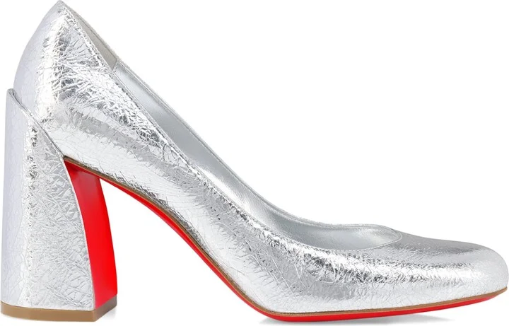 Christian Louboutin Miss Sab Crinkled Calf Leather Pumps 85