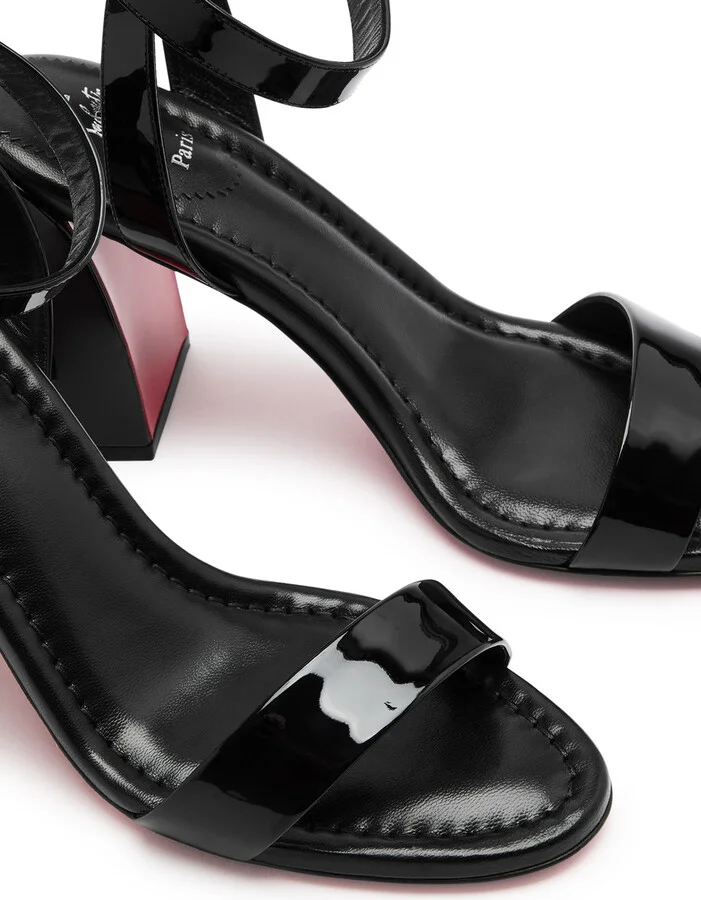 Christian Louboutin Miss Sabina 85 Patent Leather Sandals - Image 3