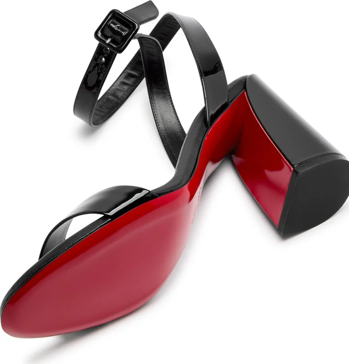 Christian Louboutin Miss Sabina 85 Patent Leather Sandals - Image 4
