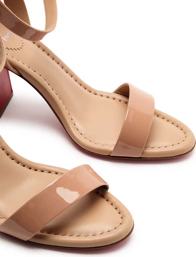 Christian Louboutin Miss Sabina 85 Patent Leather Sandals - Image 7