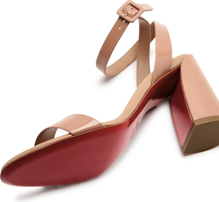 Christian Louboutin Miss Sabina 85 Patent Leather Sandals - Image 8