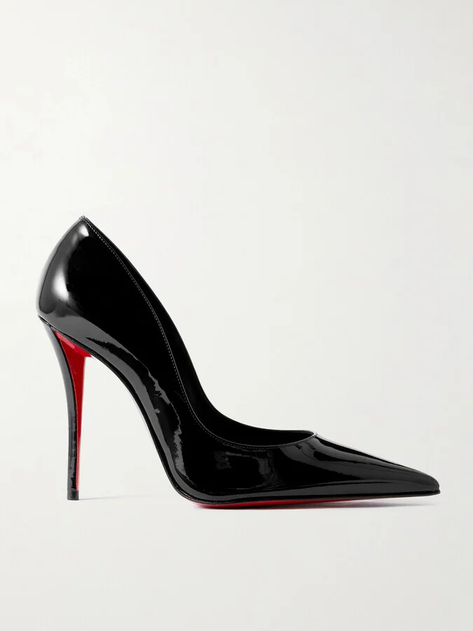 Christian Louboutin - Miss Z 100 Patent-leather Pumps - Black