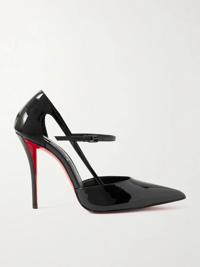 Christian Louboutin - Miss Z 100 Patent-leather Pumps - Black