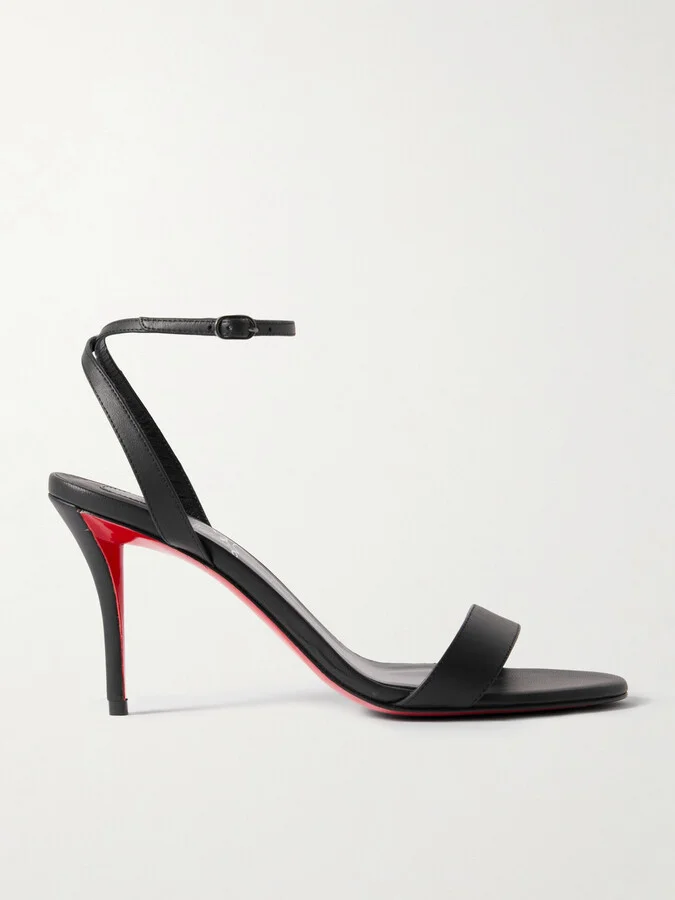 Christian Louboutin - Miss Z 80 Leather Sandals - Black