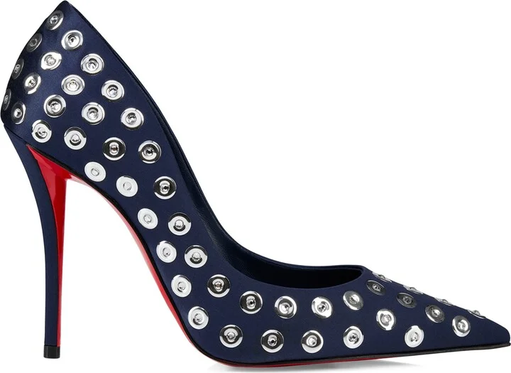 Christian Louboutin Miss Z Boum Boum Satin Pumps 100