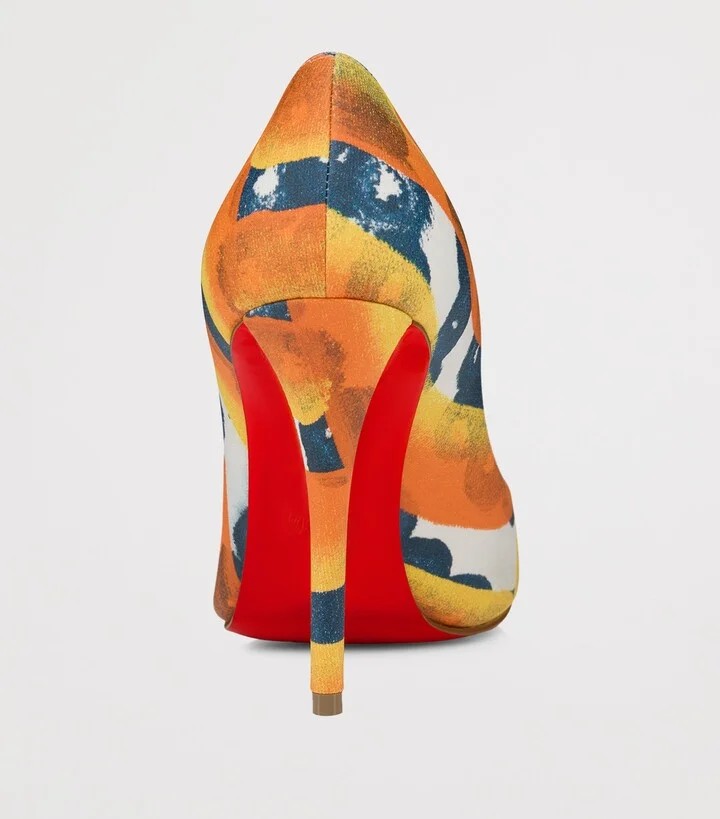 Christian Louboutin Miss Z Canvas Pumps 100 - Image 3