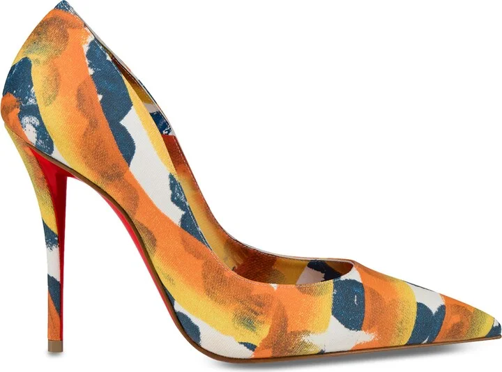 Christian Louboutin Miss Z Canvas Pumps 100