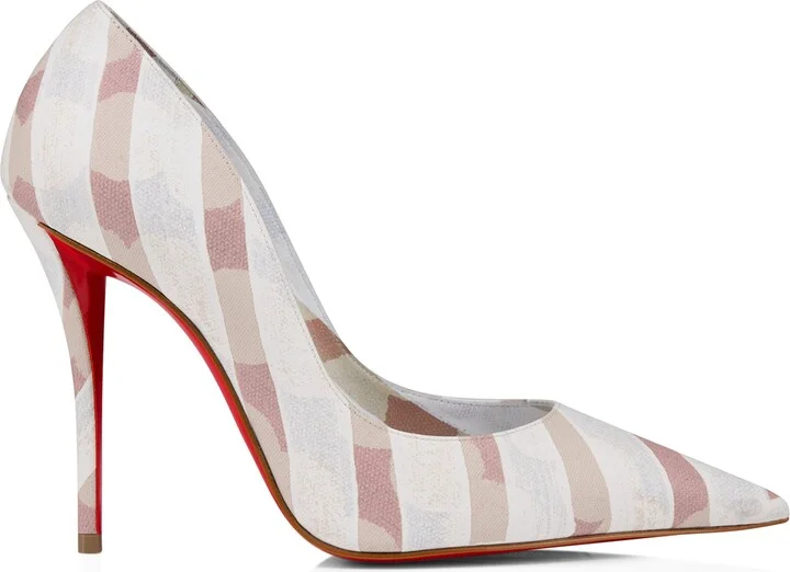 Christian Louboutin Miss Z Canvas Pumps 100