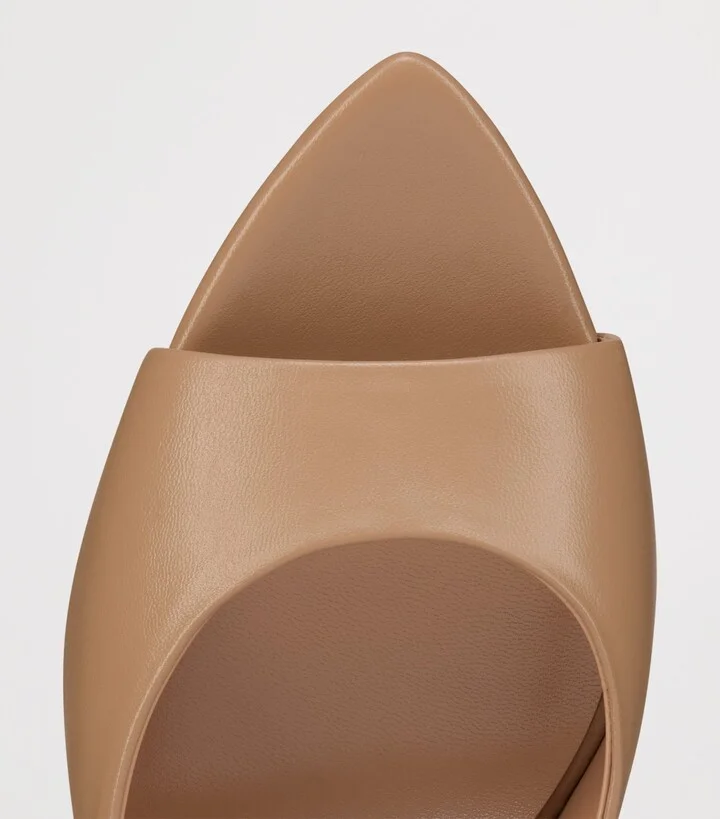 Christian Louboutin Miss Z Leather Heeled Mules 100 - Image 3