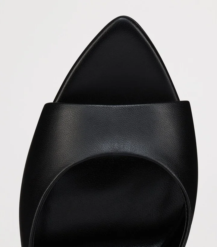 Christian Louboutin Miss Z Leather Heeled Mules 100 - Image 3