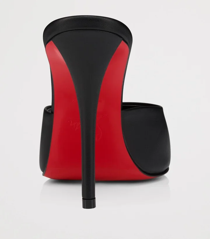 Christian Louboutin Miss Z Leather Heeled Mules 100 - Image 4