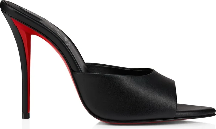 Christian Louboutin Miss Z Leather Heeled Mules 100