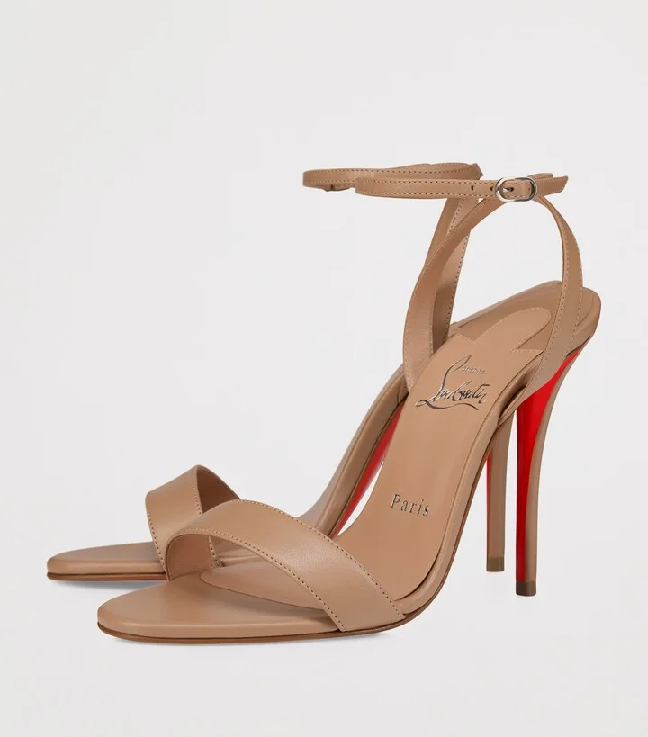 Christian Louboutin Miss Z Leather Heeled Sandals 100 - Image 3