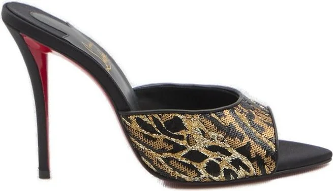 Christian Louboutin Miss Z Mule Ocelot Slip-On Mules