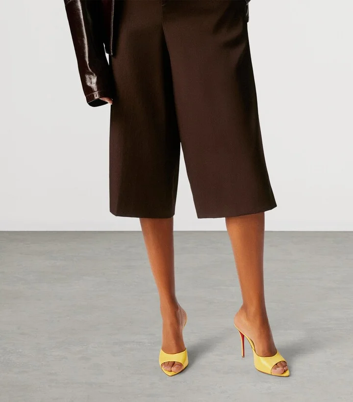 Christian Louboutin Miss Z Patent Leather Heeled Mules 100 - Image 2